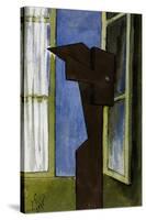 Figure at a Window-Julio González-Stretched Canvas