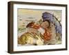 Figure at Laguna Beach 1917-Clarence Hinkle-Framed Art Print