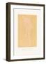 Figure Bending Forward with right Knee Raised-Auguste Rodin-Framed Giclee Print