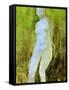 Figure Blue-Lou Wall-Framed Stretched Canvas