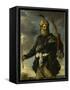 Figure de guerrier oriental tenant un arc-Pier Francesco Mola-Framed Stretched Canvas