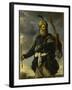 Figure de guerrier oriental tenant un arc-Pier Francesco Mola-Framed Giclee Print