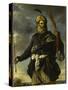 Figure de guerrier oriental tenant un arc-Pier Francesco Mola-Stretched Canvas