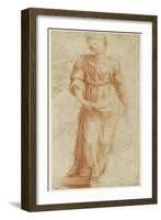 Figure féminne debout, se dirigeant vers la droite-Domenico Beccafumi-Framed Giclee Print