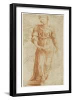 Figure féminne debout, se dirigeant vers la droite-Domenico Beccafumi-Framed Giclee Print
