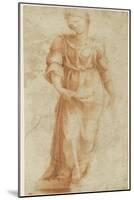 Figure féminne debout, se dirigeant vers la droite-Domenico Beccafumi-Mounted Giclee Print