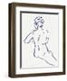 Figure In Blue II-Annie Warren-Framed Art Print