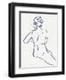 Figure In Blue II-Annie Warren-Framed Art Print