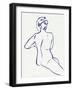 Figure In Blue II-Annie Warren-Framed Art Print