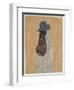 Figure in Church (Pencil & Gouache on Paper)-Gwen John-Framed Giclee Print