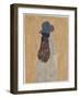 Figure in Church (Pencil & Gouache on Paper)-Gwen John-Framed Giclee Print