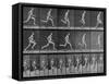 Figure in Different Running Positions-Eadweard Muybridge-Framed Stretched Canvas