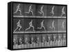 Figure in Different Running Positions-Eadweard Muybridge-Framed Stretched Canvas