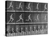 Figure in Different Running Positions-Eadweard Muybridge-Stretched Canvas