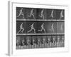 Figure in Different Running Positions-Eadweard Muybridge-Framed Photographic Print