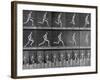 Figure in Different Running Positions-Eadweard Muybridge-Framed Photographic Print