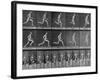 Figure in Different Running Positions-Eadweard Muybridge-Framed Photographic Print