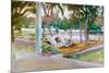 Figure in Hammock, Florida.-John Singer Sargent-Mounted Poster