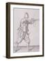 Figure in Military Clothing Firing a Musket and Wearing a Sword, 1607-null-Framed Giclee Print