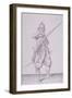 Figure in Military Clothing Holding a Musket and Wearing a Sword, 1607-null-Framed Giclee Print