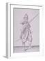 Figure in Military Clothing Holding a Musket and Wearing a Sword, 1607-null-Framed Giclee Print
