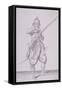 Figure in Military Clothing Holding a Musket and Wearing a Sword, 1607-null-Framed Stretched Canvas