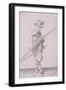 Figure in Military Clothing Holding a Musket and Wearing a Sword, 1607-null-Framed Giclee Print