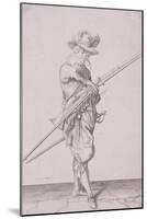 Figure in Military Clothing Holding a Musket and Wearing a Sword, 1607-null-Mounted Giclee Print