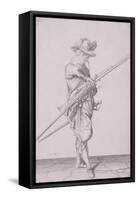 Figure in Military Clothing Holding a Musket and Wearing a Sword, 1607-null-Framed Stretched Canvas