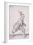 Figure in Military Clothing Holding a Pike in One Hand and a Sword in the Other, 1607-null-Framed Giclee Print