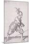 Figure in Military Clothing Holding a Pike in One Hand and a Sword in the Other, 1607-null-Mounted Giclee Print