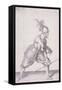 Figure in Military Clothing Holding a Pike in One Hand and a Sword in the Other, 1607-null-Framed Stretched Canvas