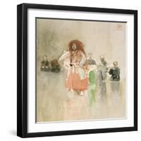 Figure in Red, C.1891-Robert Frederick Blum-Framed Giclee Print