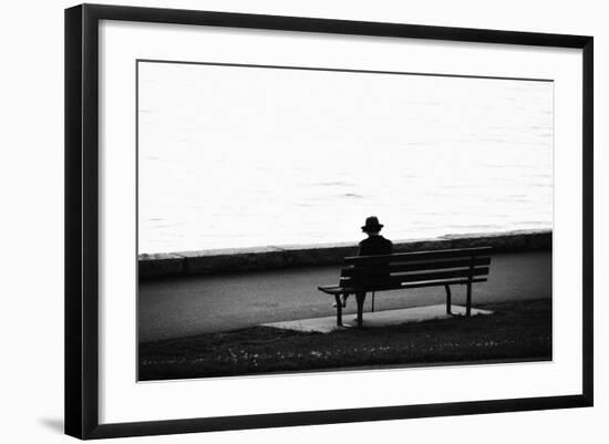 Figure in the Distance in Landscape-Sharon Wish-Framed Photographic Print