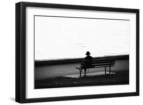 Figure in the Distance in Landscape-Sharon Wish-Framed Photographic Print