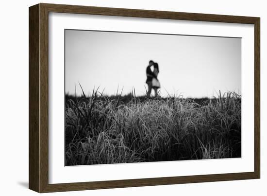 Figure in the Distance in Landscape-Sharon Wish-Framed Photographic Print