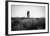 Figure in the Distance in Landscape-Sharon Wish-Framed Photographic Print