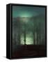 Figure in the Moonlight-Grimshaw-Framed Stretched Canvas