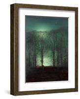 Figure in the Moonlight-Grimshaw-Framed Giclee Print