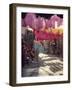 Figure in Wool Dyers Textile Souk, Marrakesh, Morocco, Africa-Jj Travel Photography-Framed Photographic Print