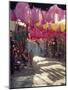 Figure in Wool Dyers Textile Souk, Marrakesh, Morocco, Africa-Jj Travel Photography-Mounted Photographic Print