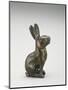 Figure of a Hare Seated on its Haunches, Tang Dynasty, 618-907-null-Mounted Giclee Print