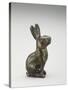 Figure of a Hare Seated on its Haunches, Tang Dynasty, 618-907-null-Stretched Canvas