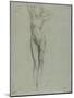 Figure of a Naked Woman Standing, Hands Behind Head-Henri Gervex-Mounted Giclee Print