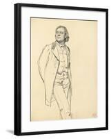 Figure of a Standing Man, C. 1872-1875-Ilya Efimovich Repin-Framed Giclee Print