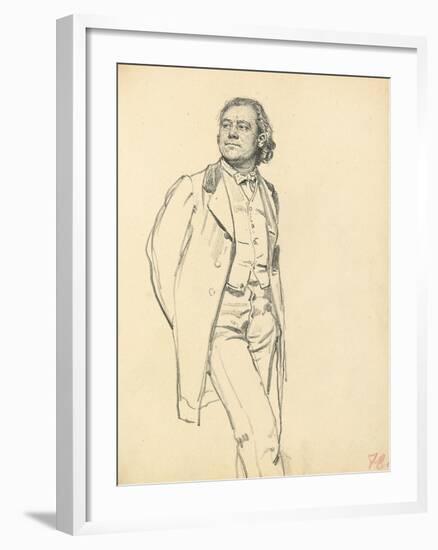 Figure of a Standing Man, C. 1872-1875-Ilya Efimovich Repin-Framed Giclee Print