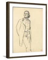 Figure of a Standing Man, C. 1872-1875-Ilya Efimovich Repin-Framed Giclee Print