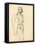 Figure of a Standing Man, C. 1872-1875-Ilya Efimovich Repin-Framed Stretched Canvas