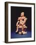 Figure of a Warrior in Full Regalia, from the Isle of Jaina-Mayan-Framed Giclee Print