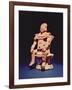 Figure of a Warrior in Full Regalia, from the Isle of Jaina-Mayan-Framed Giclee Print